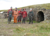 Delegates at the entrance of Smallcleugh Mine, 2015